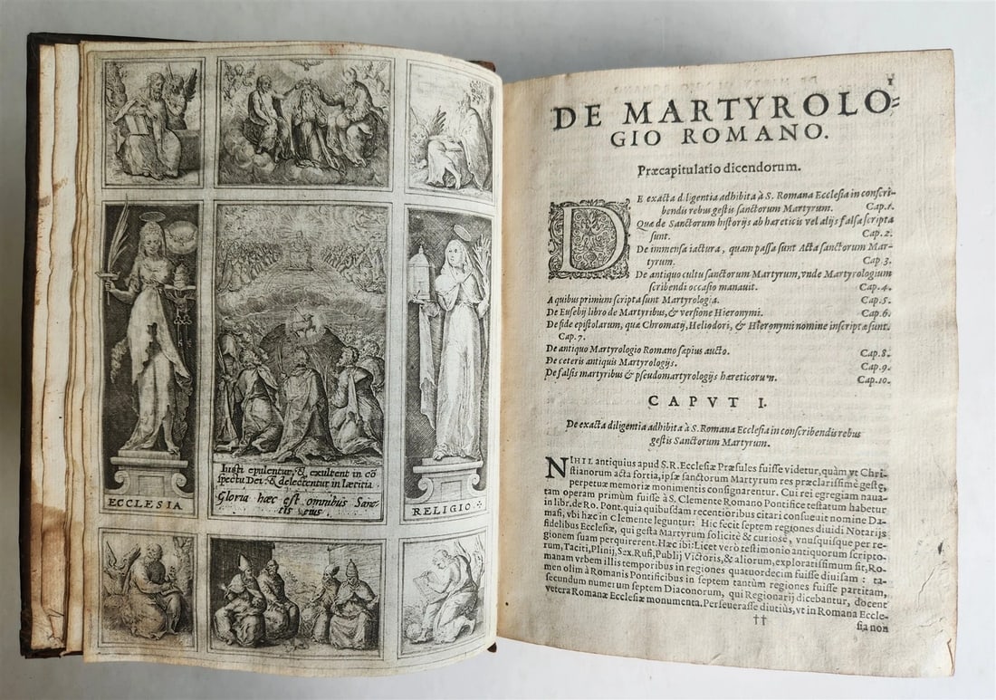 CAESAR BARONIUS'S 1610 SACRUM MARTYROLOGIUM ROMANUM (1 of 9)