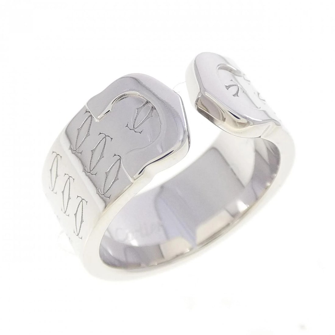 CARTIER RING: Cartier Ring Brand: CARTIER Type/Style: Cartier Ring Material: 750 white gold, Color: White Gold Size: US5 1/4(50) Accessories: None Accessories Notice: When purchasing pre-owned goods, please refer