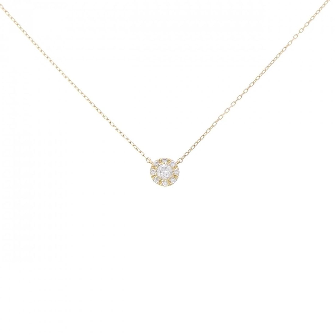 PONTE VECCHIO DIAMOND NECKLACE: Ponte Vecchio Diamond Necklace Brand: Ponte Vecchio Type/Style: Ponte Vecchio Necklace Material: K18 yellow gold, Main Stone Natural Color: yellow gold Size: 37?40cm Diameteraround: 4.5mm Chain