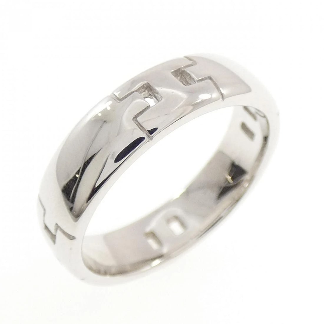 HERMES HERCULES PETITE MODEL RING: Hermes Hercules Petite Model Ring Brand: HERMES Type/Style: Hermes Ring Material: 750 white gold, Color: white gold Size: US8 1/2(58) Accessories: None Accessories Notice: When purchasing pre-owned