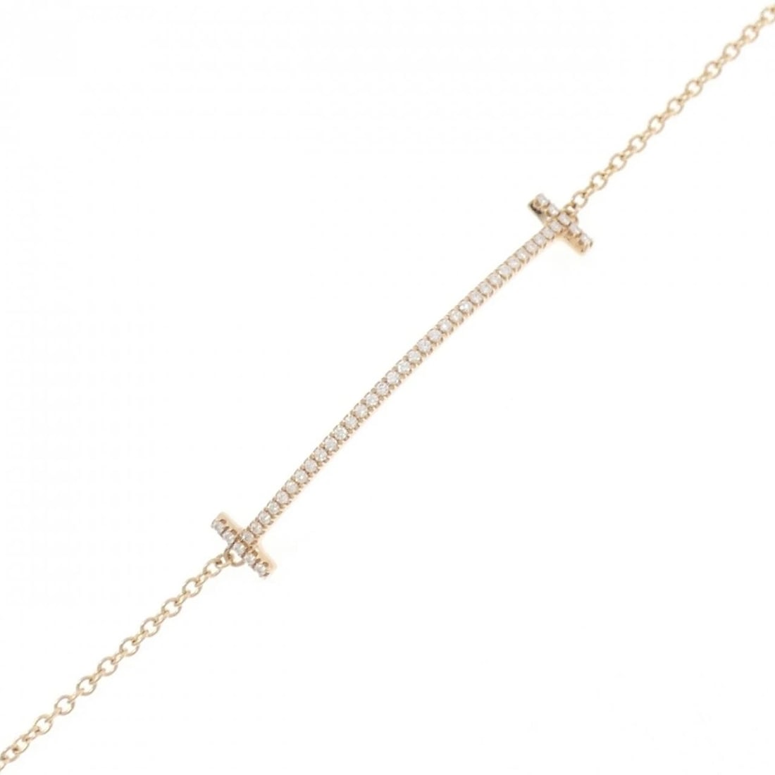 TIFFANY & CO. T SMILE BRACELET: TIFFANY & Co. T Smile Bracelet Brand: TIFFANY&Co. Type/Style: TIFFANY & Co. Bracelet Material: 750 Pink Gold, Main Stone Natural Color: Pink Gold Size: 15cm Max width approx: 6.2mm Accessories: No