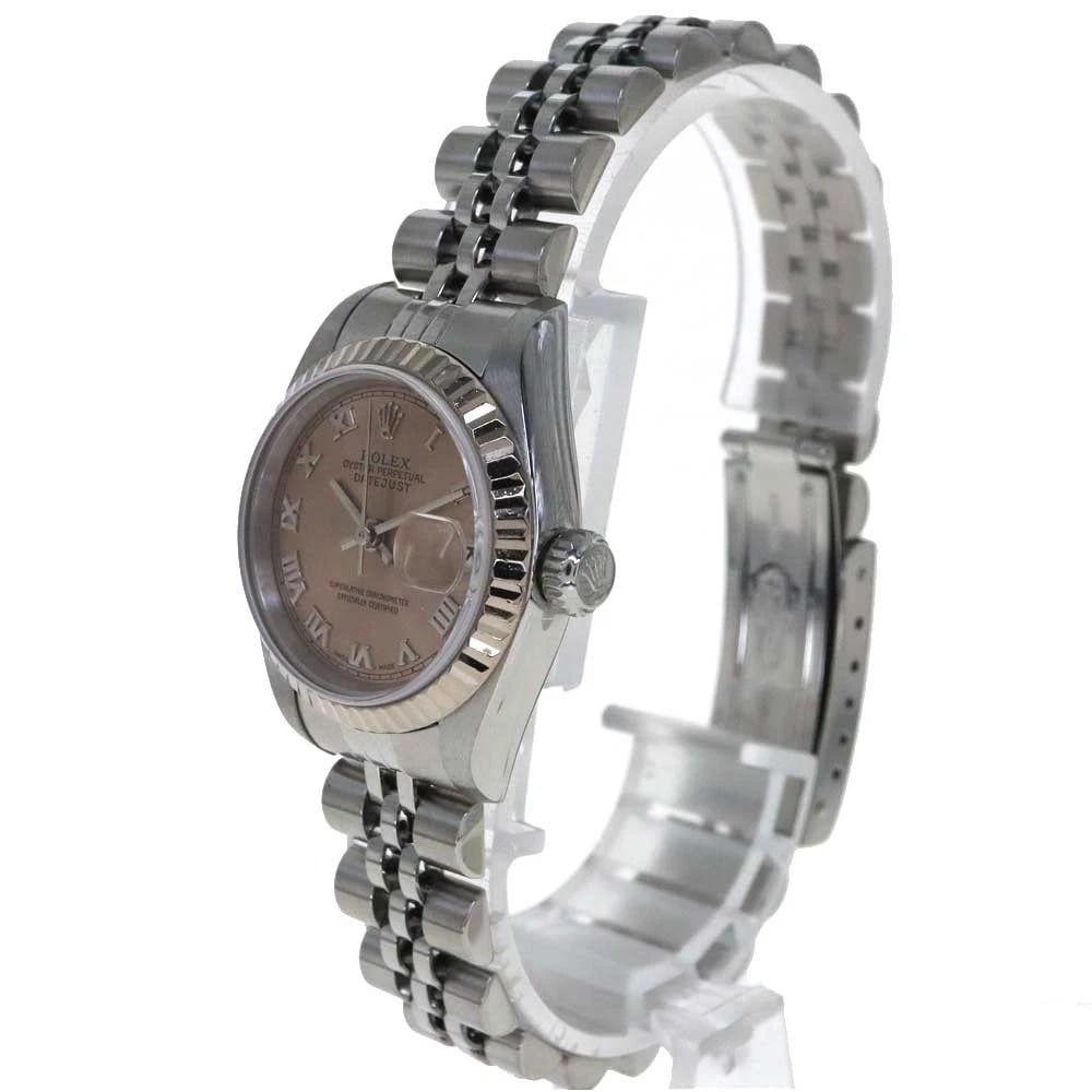 ROLEX DATEJUST BROWN WATCH - 3