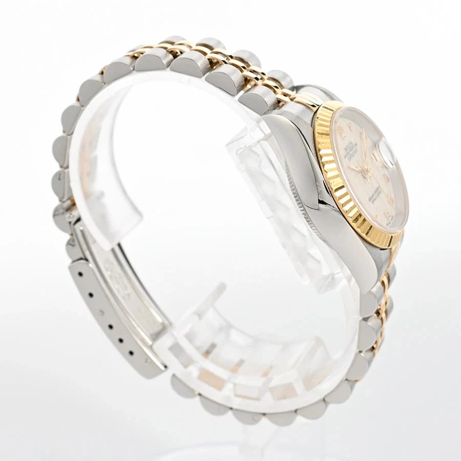 ROLEX DATEJUST IVORY WATCH - 2