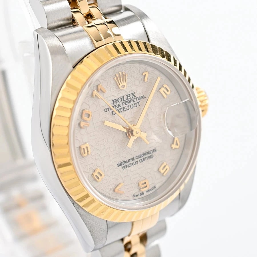 ROLEX DATEJUST IVORY WATCH - 3