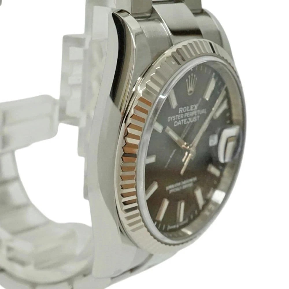 ROLEX DATEJUST BLACK WATCH - 3