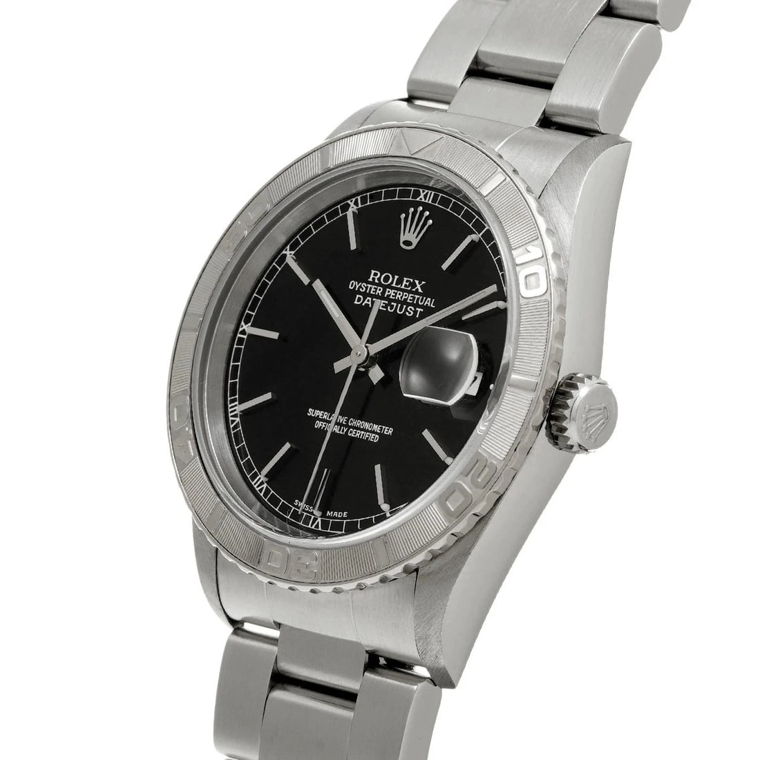 ROLEX DATEJUST THUNDERBIRD BLACK WATCH - 2
