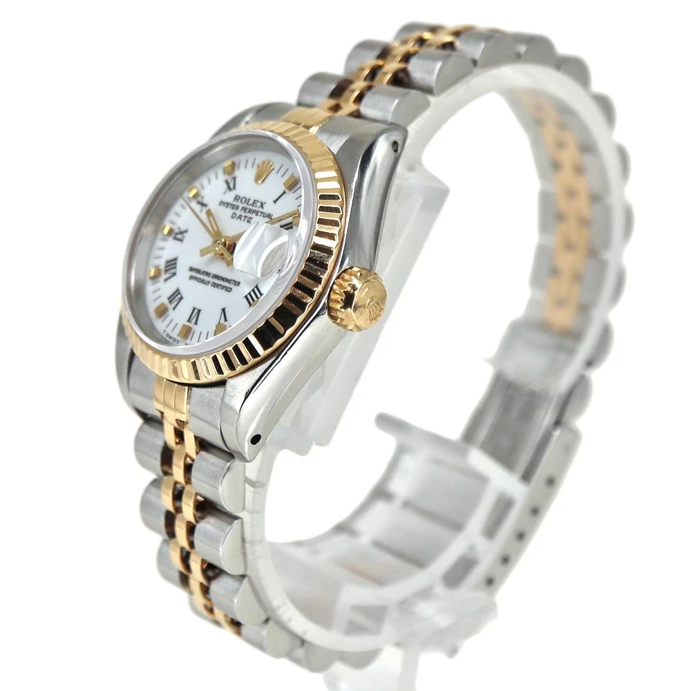 ROLEX DATEJUST WHITE WATCH - 2
