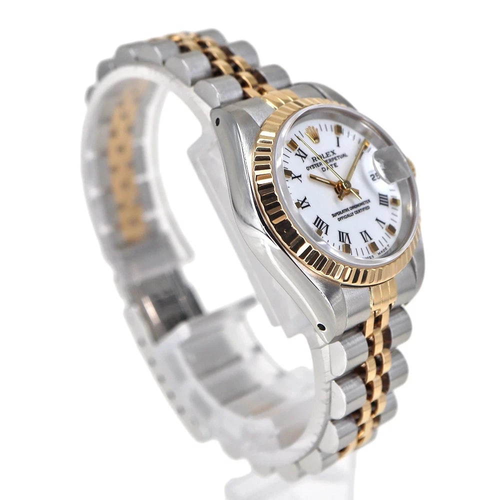 ROLEX DATEJUST WHITE WATCH - 3