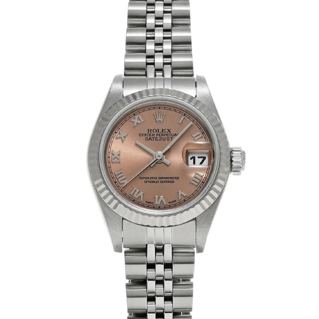 ROLEX DATEJUST PINK WATCH: ROLEX Datejust Pink Watch Brand: ROLEX Type/Style: Wristwatch Material: Band Material Stainless Case Material Sapphire Crystal Color: Dial Color Pink Size: Wrist Size 16.5cm Case Size 26 x 26 mm
