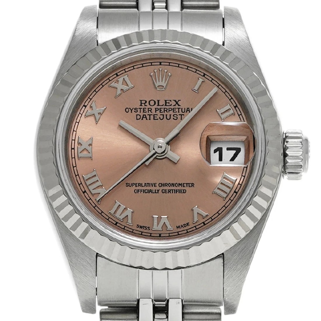ROLEX DATEJUST PINK WATCH - 4