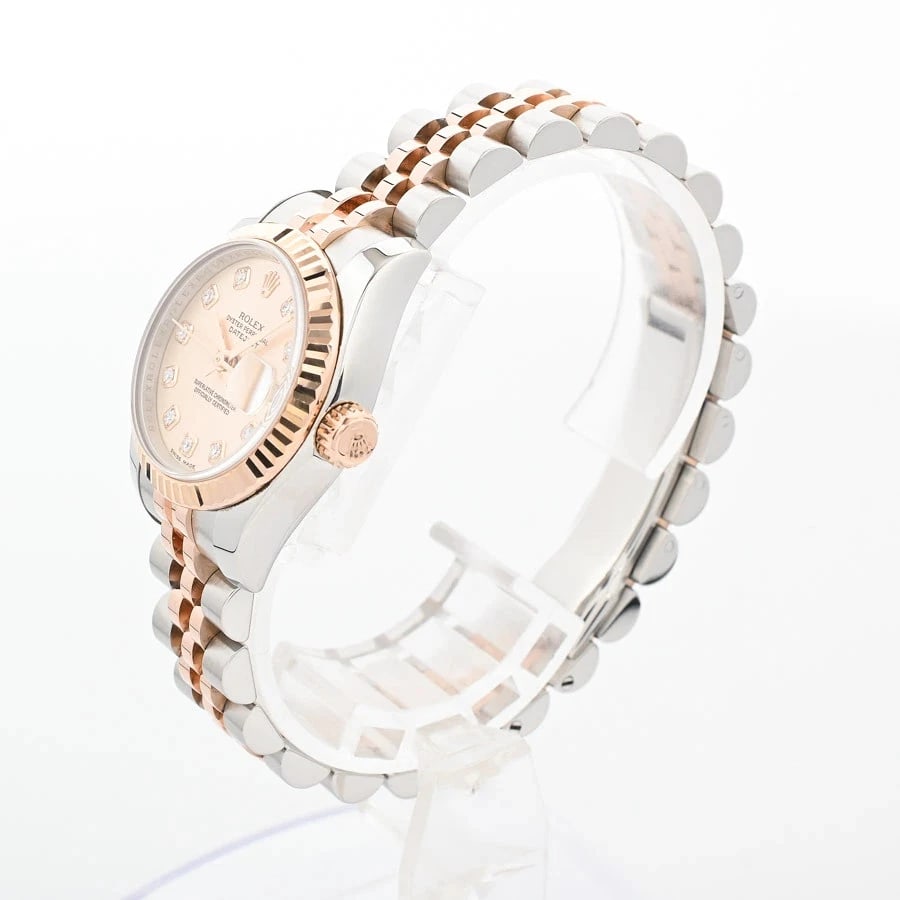 ROLEX DATEJUST PINK WATCH - 2