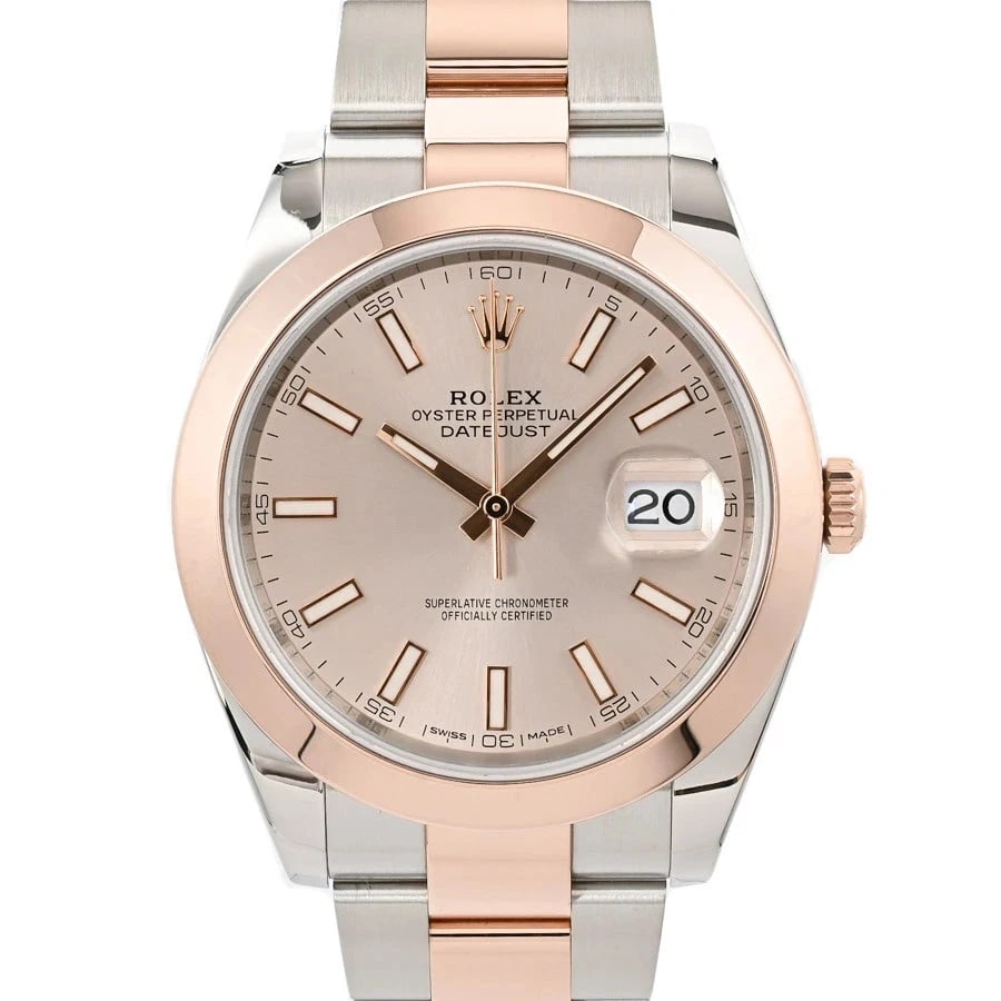 ROLEX WATCH STAINLESS STEEL: ROLEX Watch Stainless Steel Brand: ROLEX Type/Style: Wristwatch Material: Band Material Stainless Steel/Pink Gold/ Case Material N/A Color: Dial Color Size: Wrist Size 18cm Case Size 41mm