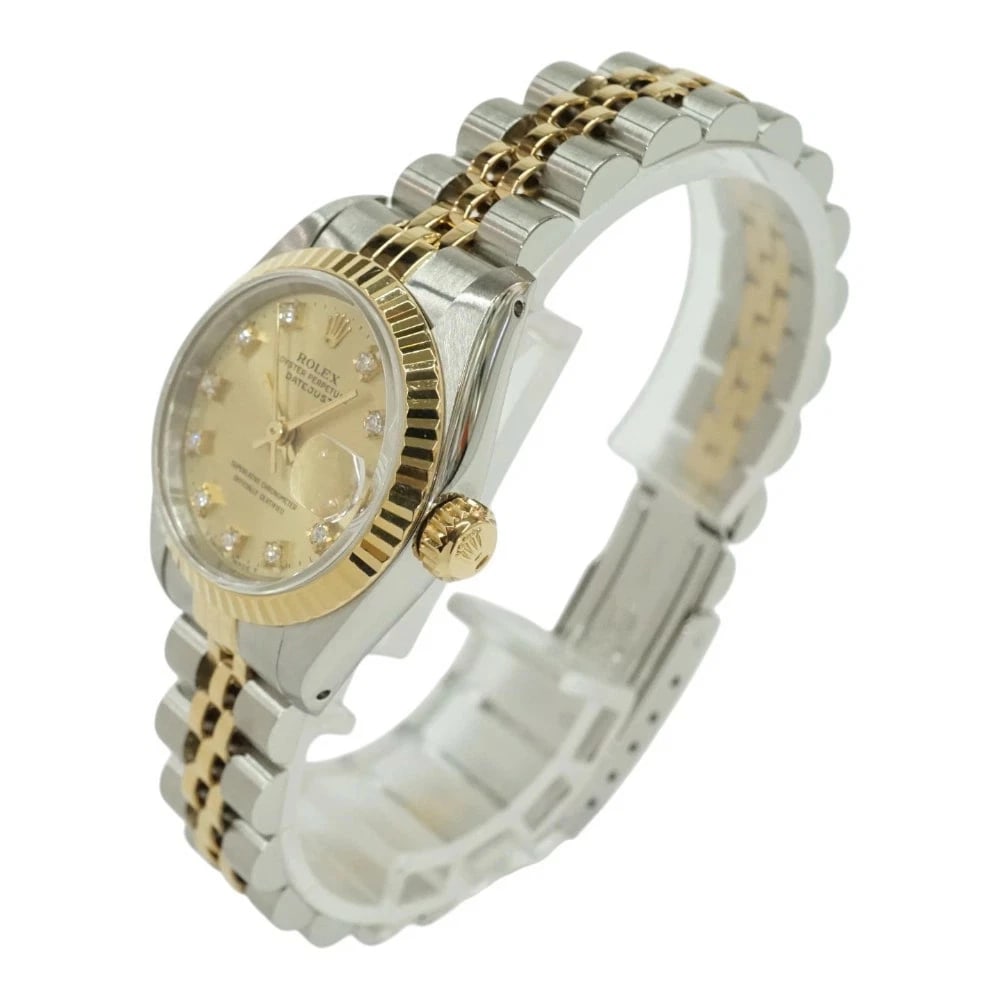 ROLEX DATEJUST GOLD WATCH - 2