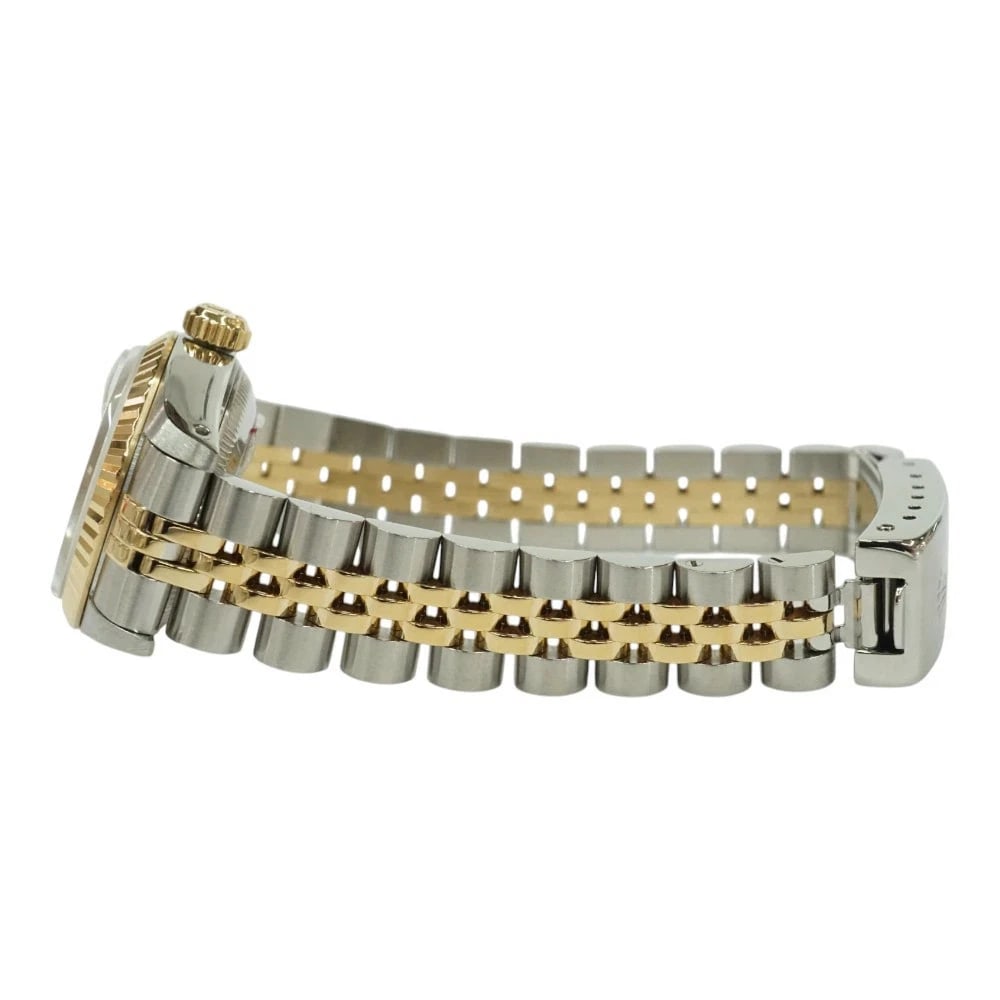 ROLEX DATEJUST GOLD WATCH - 4