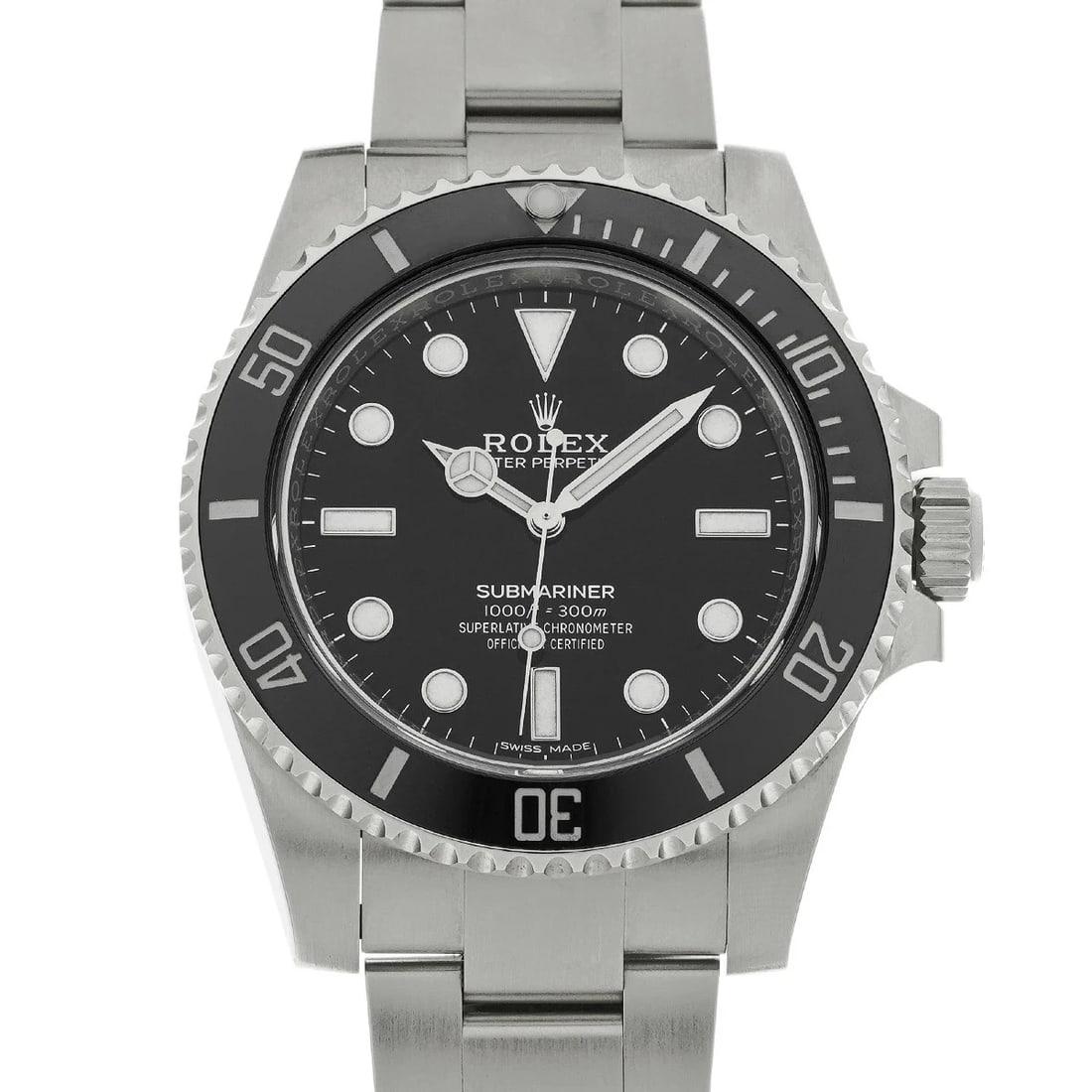 ROLEX SUBMARINER BLACK WATCH: ROLEX Submariner Black Watch Brand: ROLEX Type/Style: Wristwatch Material: Band Material Stainless Case Material Sapphire Crystal Color: Dial Color Black Size: Wrist Size 20.5cm Case Size 40 x 40 mm