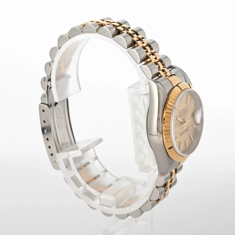 ROLEX DATEJUST YELLOW WATCH - 3