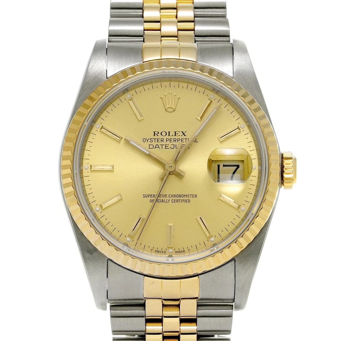 ROLEX DATEJUST WATCH: ROLEX Datejust Watch Brand: ROLEX Type/Style: Wristwatch Material: Band Material Stainless Case Material Sapphire Crystal Color: Dial Color NONE Size: Wrist Size 17.5cm Case Size 36 x 36 mm