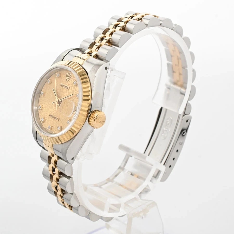 ROLEX DATEJUST YELLOW WATCH - 2