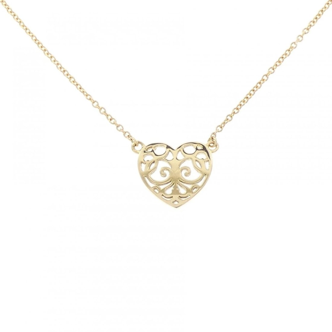 TIFFANY&CO. ENCHANTED HEART MINI NECKLACE: TIFFANY&Co. Enchanted Heart Mini Necklace Brand: TIFFANY&Co. Type/Style: TIFFANY&Co. Necklace Material: 750 yellow gold, Color: YELLOW GOLD Size: Length40cm Actual Size Pendant length approx. x width