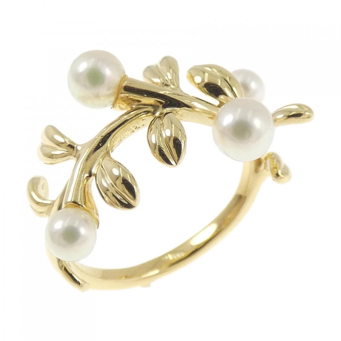 MIKIMOTO AKOYA PEARL RING: Mikimoto Akoya Pearl Ring Brand: MIKIMOTO Type/Style: Mikimoto Ring Material: K18 yellow gold, Main Stone Akoya Pearl Color: yellow gold Size: US5 3/4 Accessories: None Accessories Notice: When