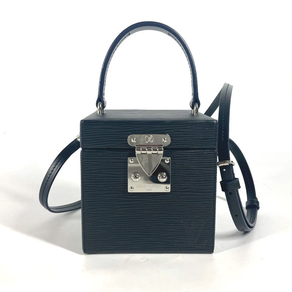 LOUIS VUITTON EPI MIRROR INCLUDED BREAKER: LOUIS VUITTON Epi Mirror Included Breaker Brand: LOUIS VUITTON Type/Style: Hand Bag Material: Epi Leather Color: Noir / Black Size: W4.5xH4.7xD4.7inch / W11.5cmxH12cmxD12cm Accessories: None <