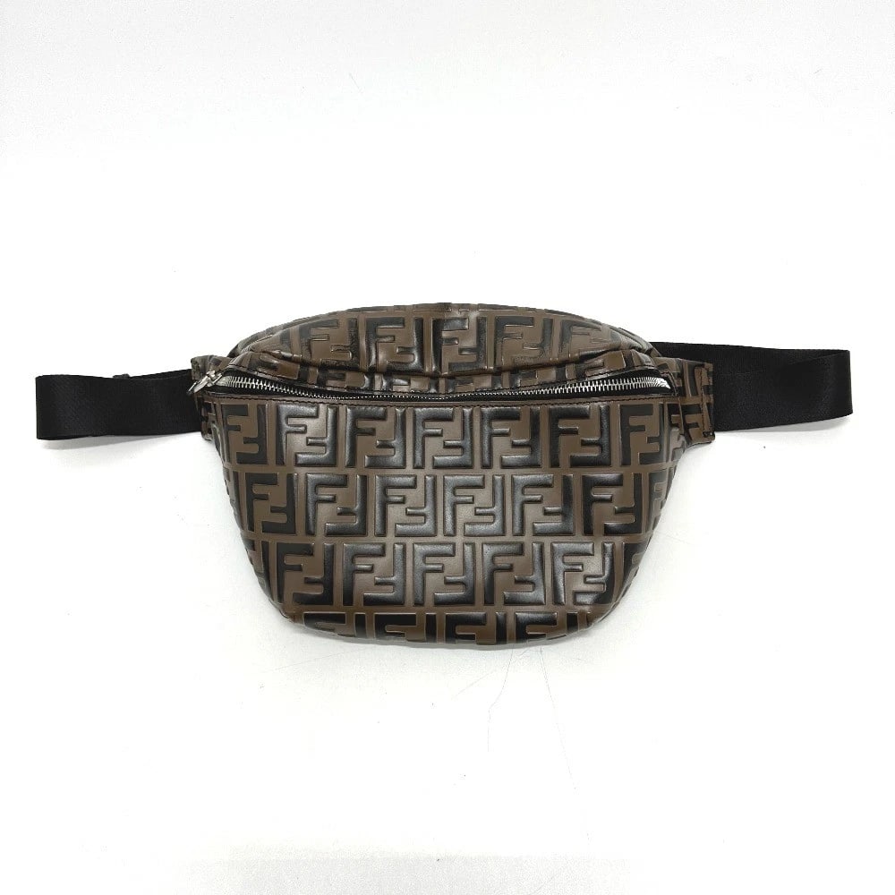 FENDI CROSSBODY BAG SHOULDER BAG ZUCCA BAG: FENDI Crossbody bag Shoulder Bag Zucca Bag Brand: FENDI Type/Style: body bag Material: Leather Color: BrownxBlack Size: W7.3xH6.9xD1.2inch / W18.5cmxH17.5cmxD3cm Accessories: None Accessor