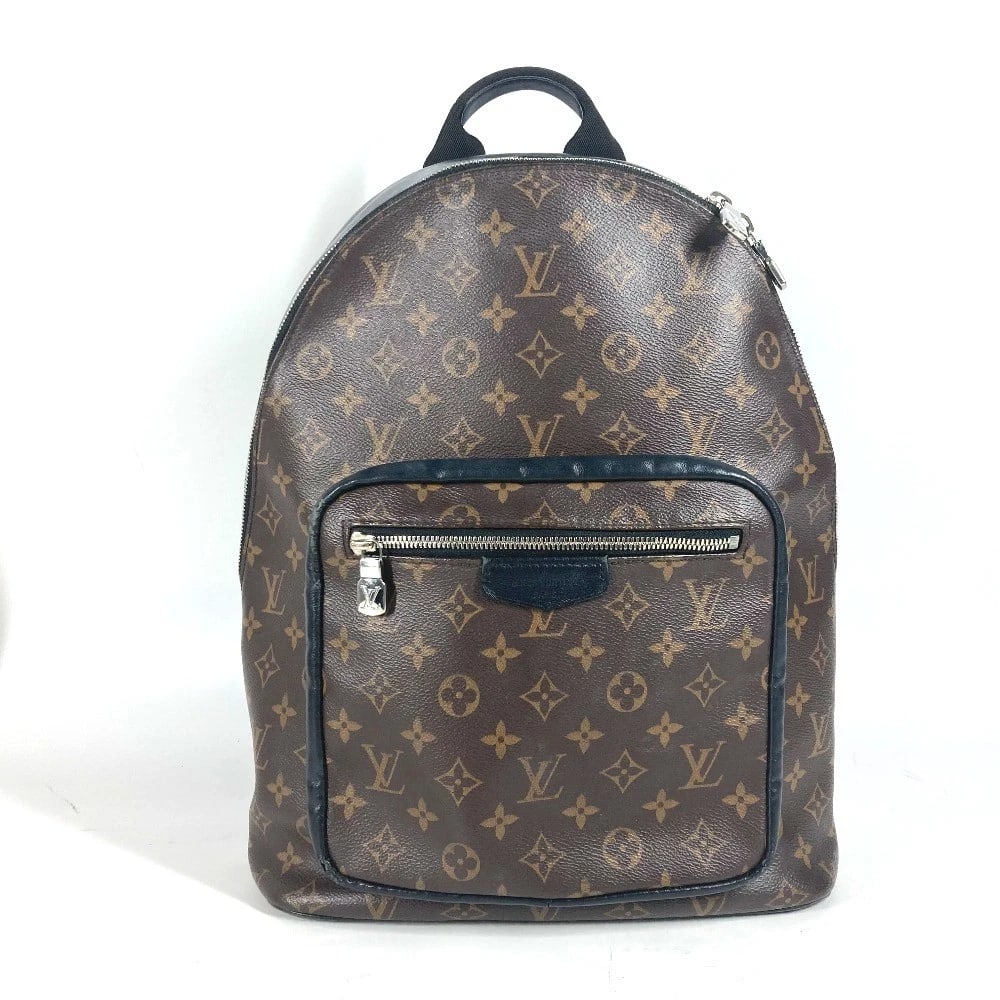 LOUIS VUITTON MONOGRAM-MACASSAR JOSH BACKPACK BAG BACKPACK: LOUIS VUITTON Monogram-Macassar Josh backpack bag Backpack Brand: LOUIS VUITTON Type/Style: Backpack Material: MonogramCanvas Color: BrownxBlack Size: W11.8xH13.2xD4.3inch / W30cmxH33.5cmxD11cm Ac