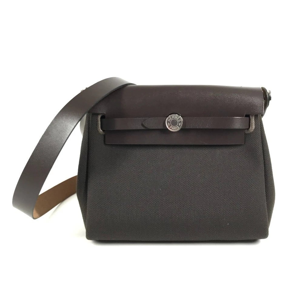 HERMES HERBAG ZIP MINI BAG CROSSBODY POCHETTE SHOULDER BAG (1 of 5)