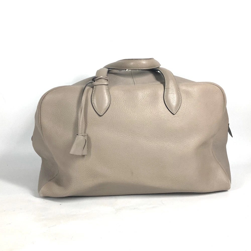 HERMES VICTORIA 43 SHOULDER BAG DUFFLE BAG TAURILLON CLEMENCE BEIGE: HERMES Victoria 43 Shoulder Bag Duffle Bag Taurillon Clemence Beige Brand: HERMES Type/Style: Duffle Bag Material: Taurillon Clemence Color: Beige Size: W16.7xH10.0xD7.3inch / W42.5cmxH25.5cmxD18.5cm 