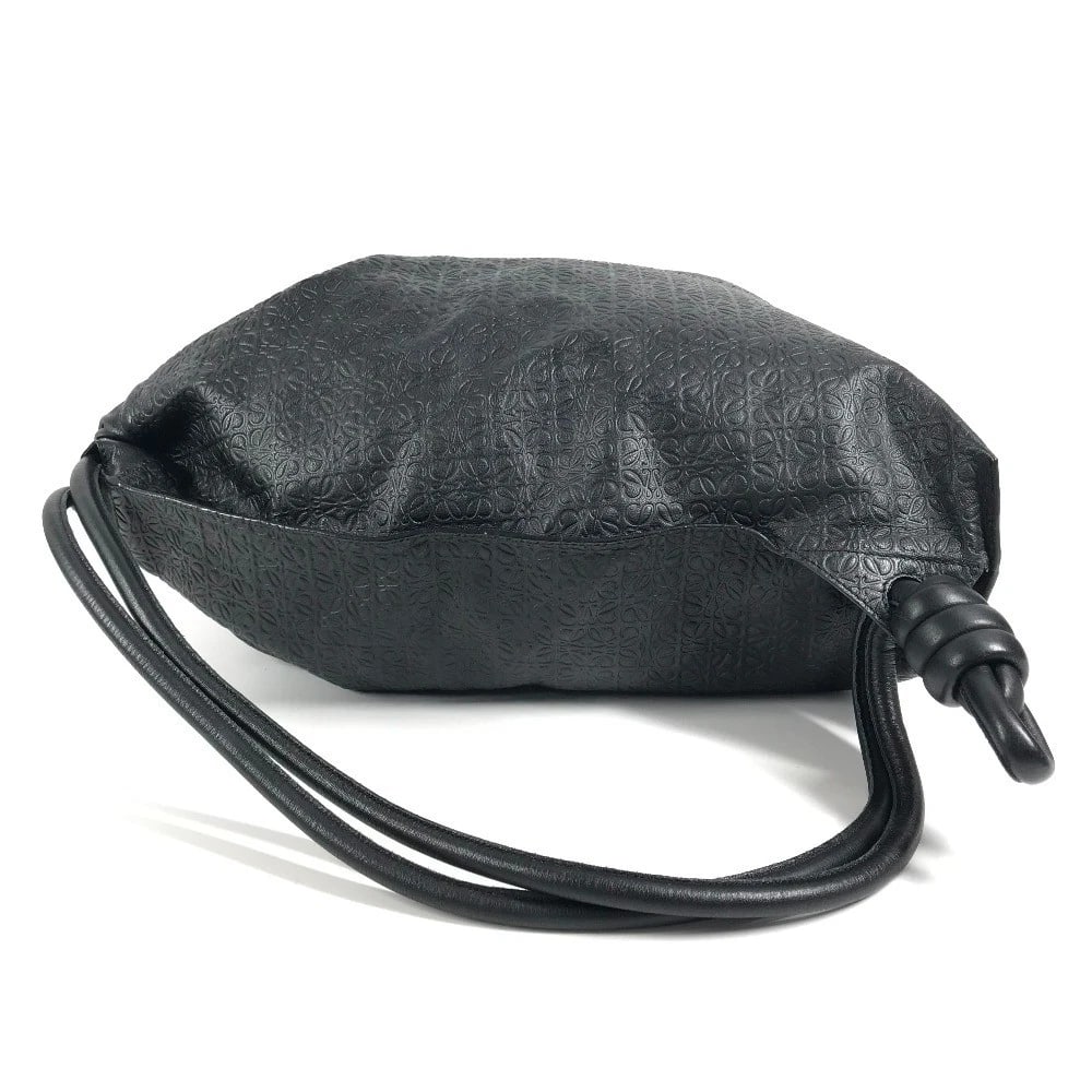 LOEWE DRAGONFLY LARVA ALL-OVER PATTERN BACKPACK LEATHER BLACK - 4