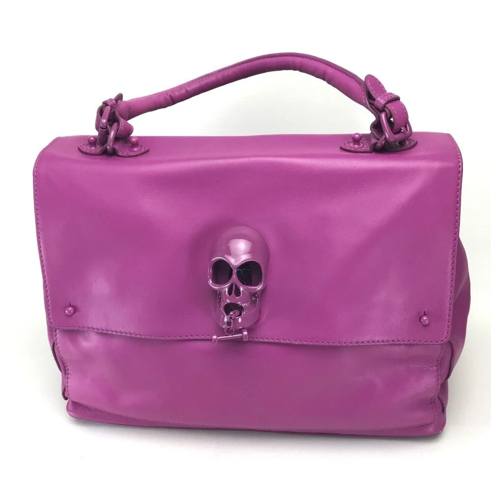 THOMAS HAND BAG SHOULDER BAG PINK-PURPLE LEATHER: THOMAS Hand Bag Shoulder Bag Pink-Purple Leather Brand: THOMAS WYLDE Type/Style: Hand Bag Material: Leather Color: Pink Purple Based Size: W14.8xH11.0xD6.3inch / W37.5cmxH28cmxD16cm Accessories: None