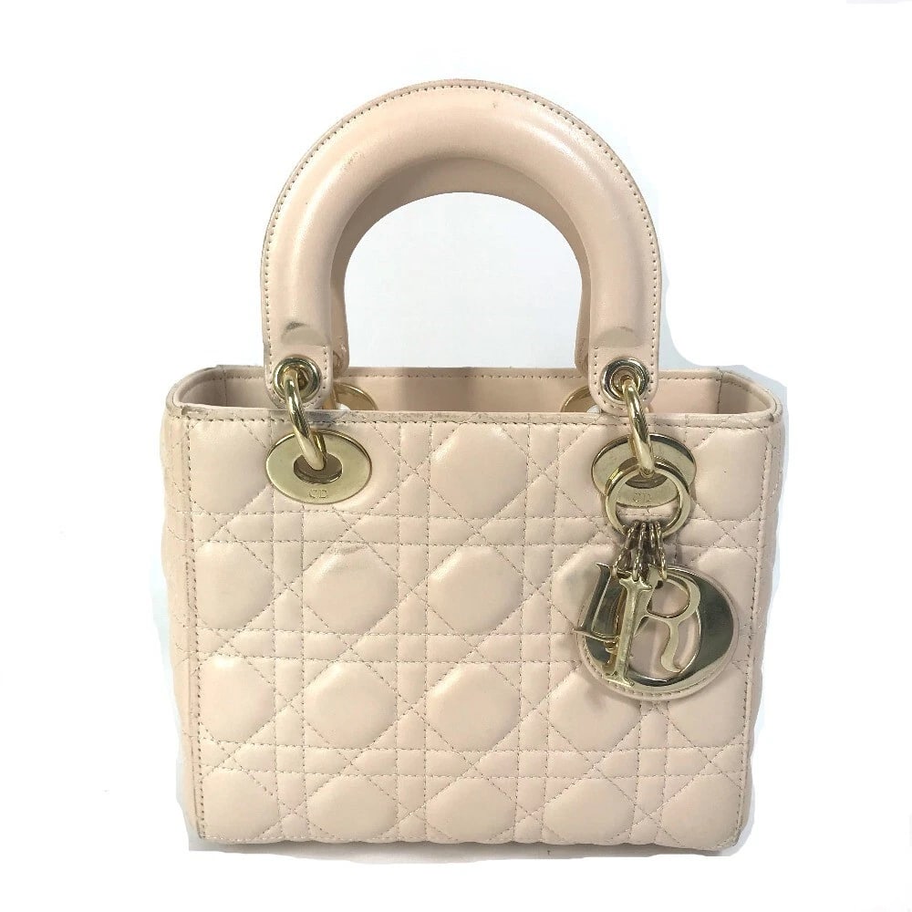 CHRISTIAN DIOR MINI 2WAY HAND BAG LEATHER BEIGE: CHRISTIAN DIOR Mini 2WAY Hand Bag Leather Beige Brand: Dior Type/Style: Hand Bag Material: Leather Color: Pink Beige / Beige Size: W7.9xH6.9xD2.8inch / W20cmxH17.5cmxD7cm Accessories: None