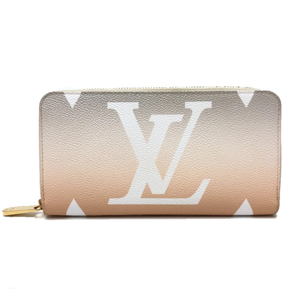 LOUIS VUITTON MONOGRAM GIANT ZIPPY WALLET GRADATION LONG WALLET: LOUIS VUITTON Monogram Giant Zippy Wallet Gradation Long Wallet Brand: LOUIS VUITTON Type/Style: Long Wallet Material: Monogram Giant Canvas Color: Bloom / Orange BasedxWhite/GoldHardware Size: