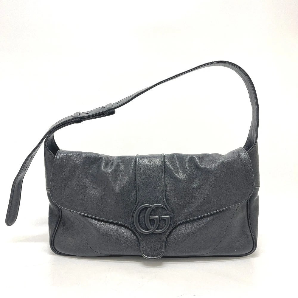 GUCCI MARMONT FLAP BAG SHOULDER BAG LEATHER BLACK: GUCCI Marmont Flap bag Shoulder Bag Leather Black Brand: GUCCI Type/Style: Shoulder Bag Material: Leather Color: Black Size: W15.7xH8.7xD2.0inch / W40cmxH22cmxD5cm Accessories: None Access