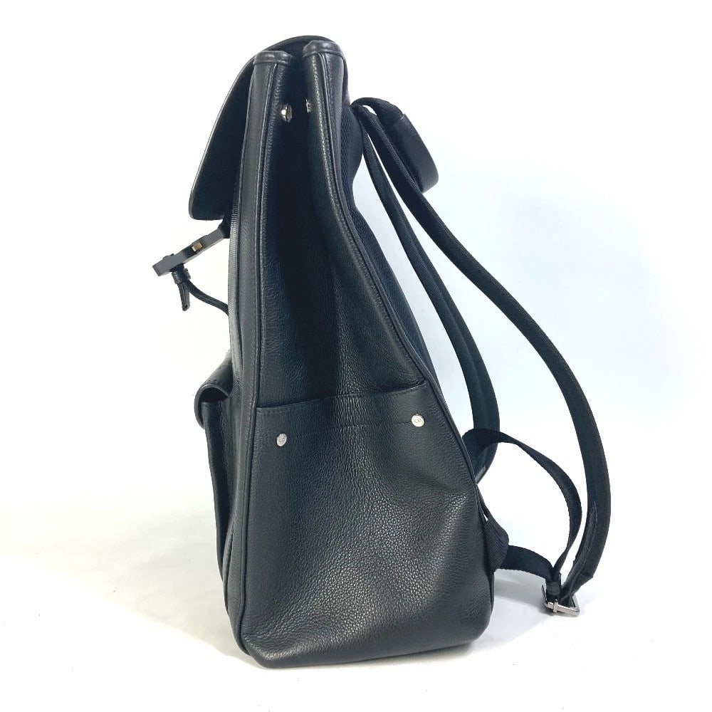 DIOR SADDLE BACKPACK BAG BACKPACK LEATHER BLACK - 4