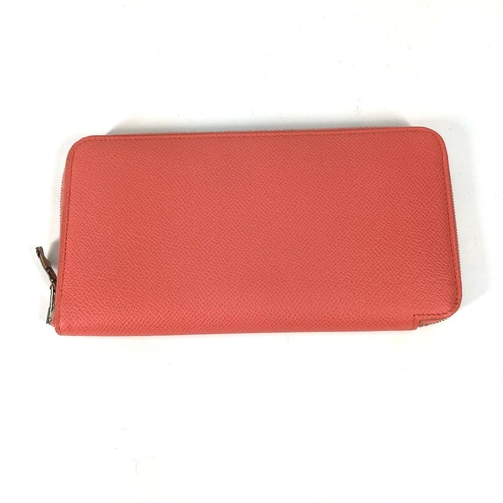 HERMES AZAP LONG SILK-IN LONG WALLET ZIP AROUND LONG WALLET: HERMES Azap Long Silk-In Long wallet Zip Around Long Wallet Brand: HERMES Type/Style: Long Wallet Material: Epsom Color: Pink Based Size: W7.7xH4.1inch / W19.5cmxH10.5cm Accessories: None