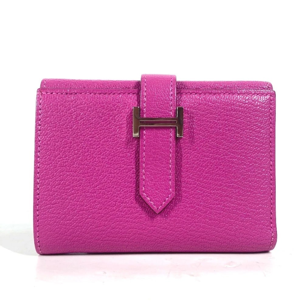 HERMES BEARN COMPACT COMBINATION COMPACT WALLET TRIFOLD WALLET (1 of 4)