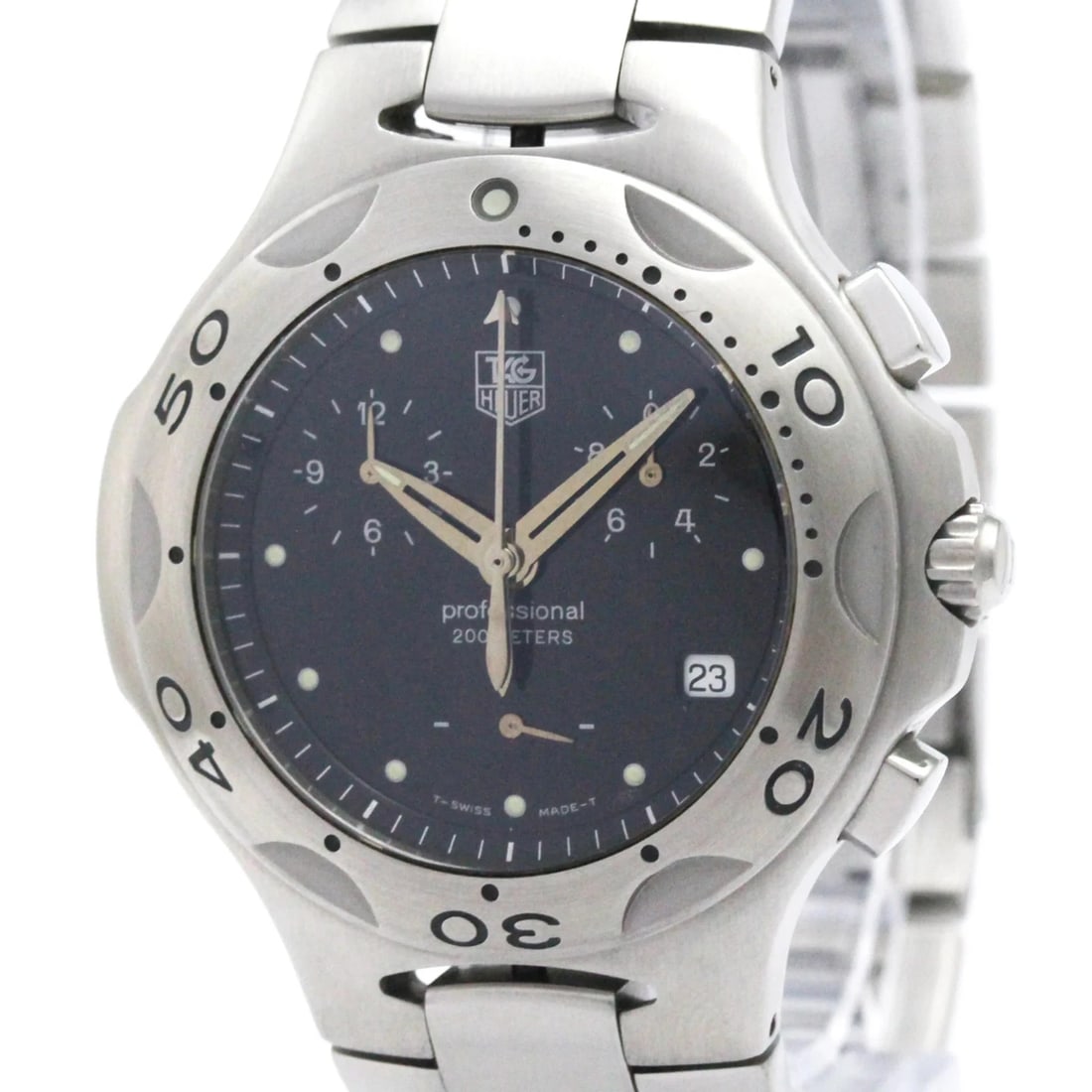 TAG HEUER KIRIUM CHRONOGRAPH STEEL QUARTZ WATCH: Tag Heuer Kirium Chronograph Steel Quartz Watch Brand: Tag Heuer Type/Style: Wristwatch Material: (Case) Stainless steel (Band) Stainless steel Color: Dial Color Black Size: Case Diameter 39mm / 1.54i