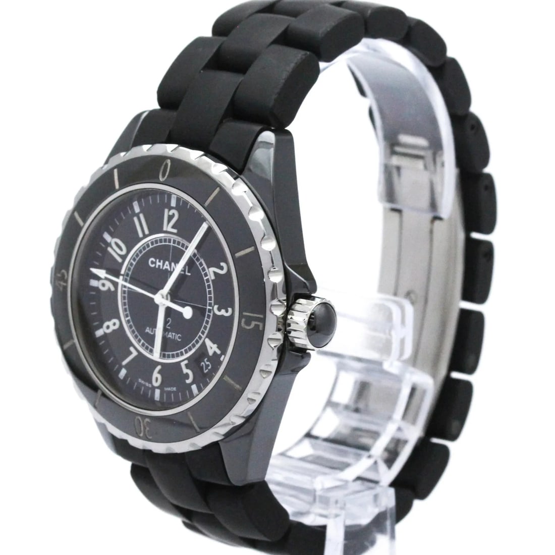 CHANEL J12 CERAMIC RUBBER AUTOMATIC WATCH - 2