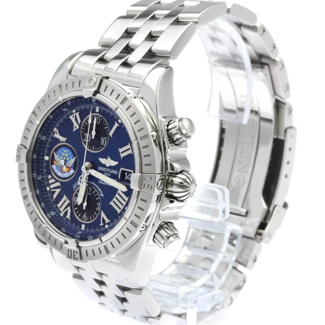 BREITLING CHRONOMAT EVOLUTION BLUE IMPULSE WATCH - 2