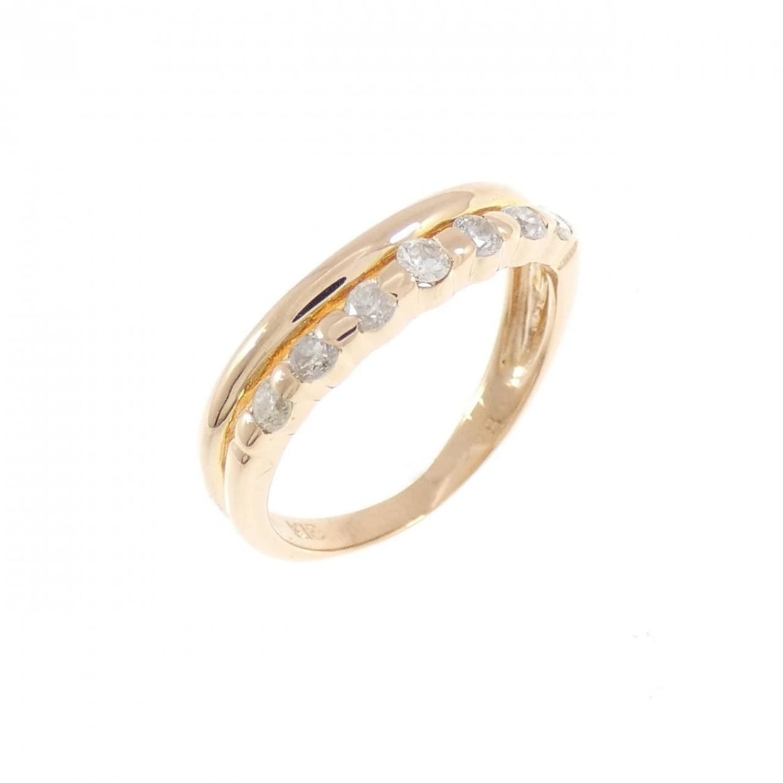 K18PG DIAMOND PINKY RING: K18PG Diamond Pinky Ring Brand: Unbranded Type/Style: Diamond Ring Material: K18 Pink Gold, Color: PG Size: US3 Accessories: None Accessories Notice: When purchasing pre-owned goods, please refer to
