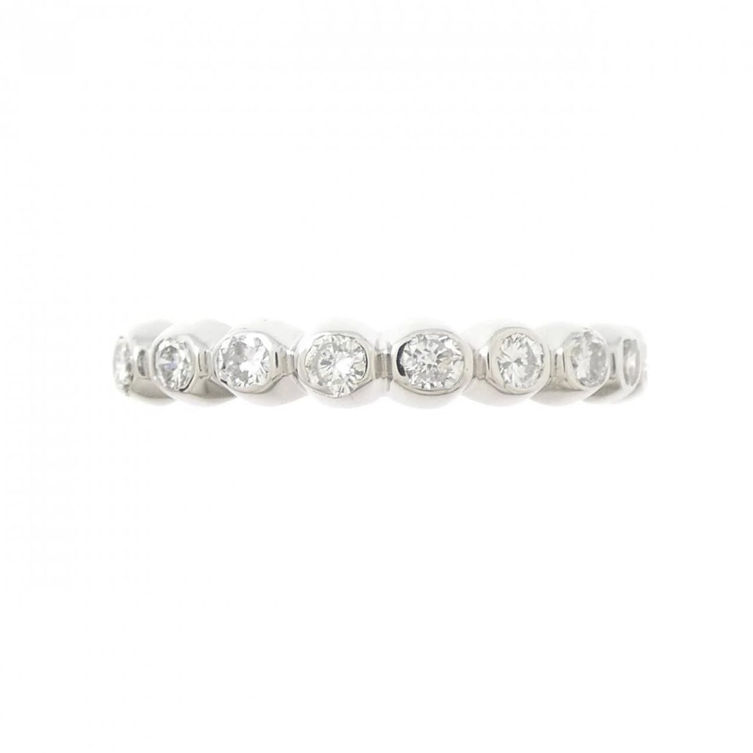 PT900 HALF ETERNITY DIAMOND RING - 2