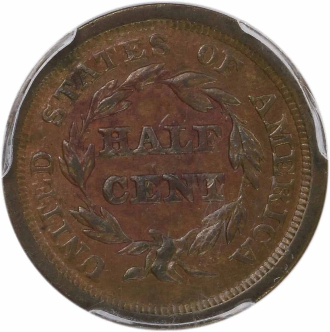 1850 HALF CENT - 2
