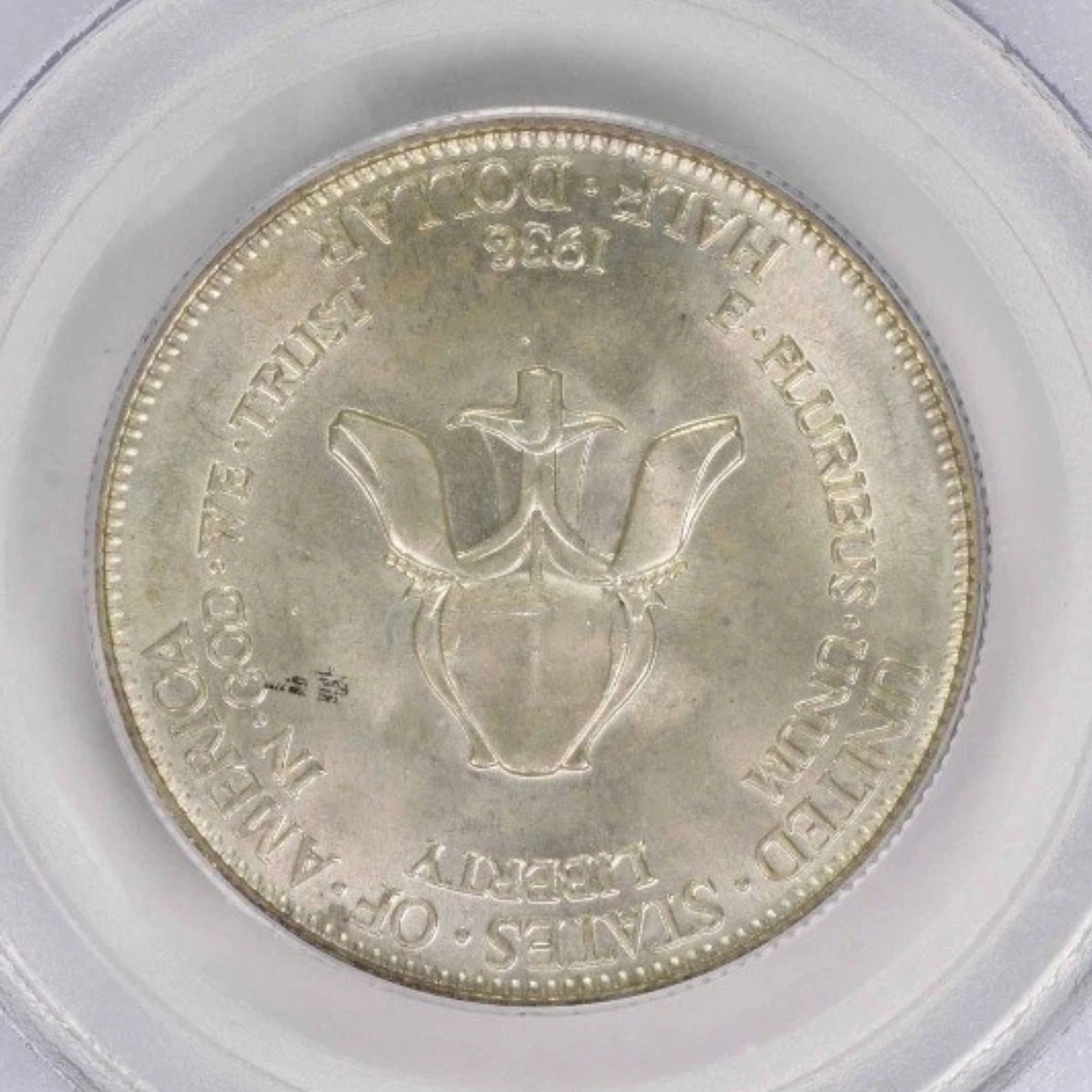 ROCHELLE COMMEMORATIVE SILVER HALF DOLLAR: Rochelle Commemorative Silver Half Dollar Year: 1938 Composition: 90% Silver, 10% Copper Denomination: Half Dollar Country of Origin: United States Accessories: None Accessories Notice: When