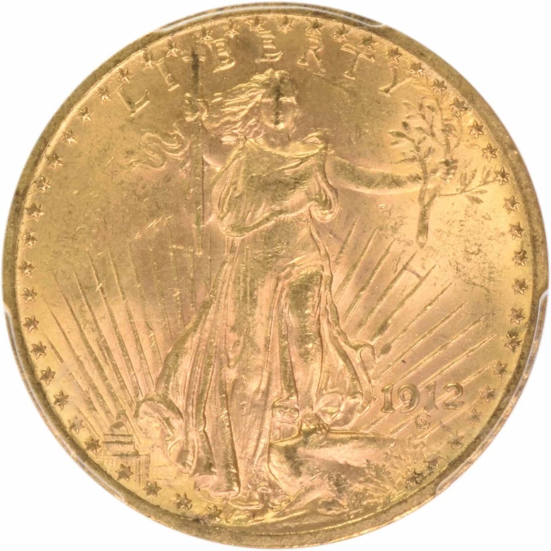 1912 $20 GOLD ST. GAUDENS: 1912 $20 Gold St. Gaudens Year: 1912 Composition: Gold Denomination: $20 Country of Origin: United States Accessories: None Accessories Notice: When purchasing pre-owned goods, please refer to the