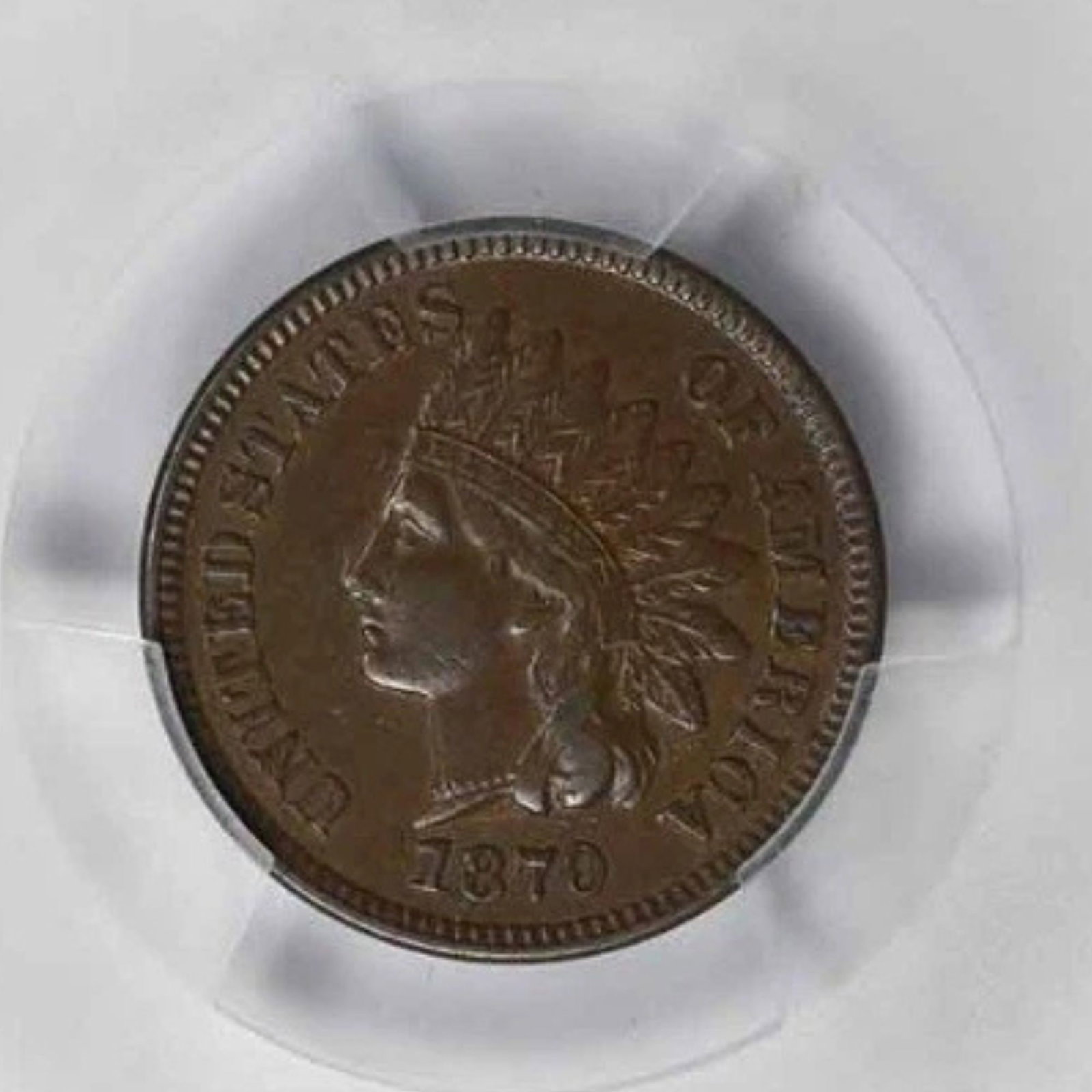 1870 INDIAN CENT: 1870 Indian Cent Year: 1870 Composition: Copper Denomination: Small Cent Country of Origin: United States Accessories: None Accessories Notice: When purchasing pre-owned goods, please refer to the