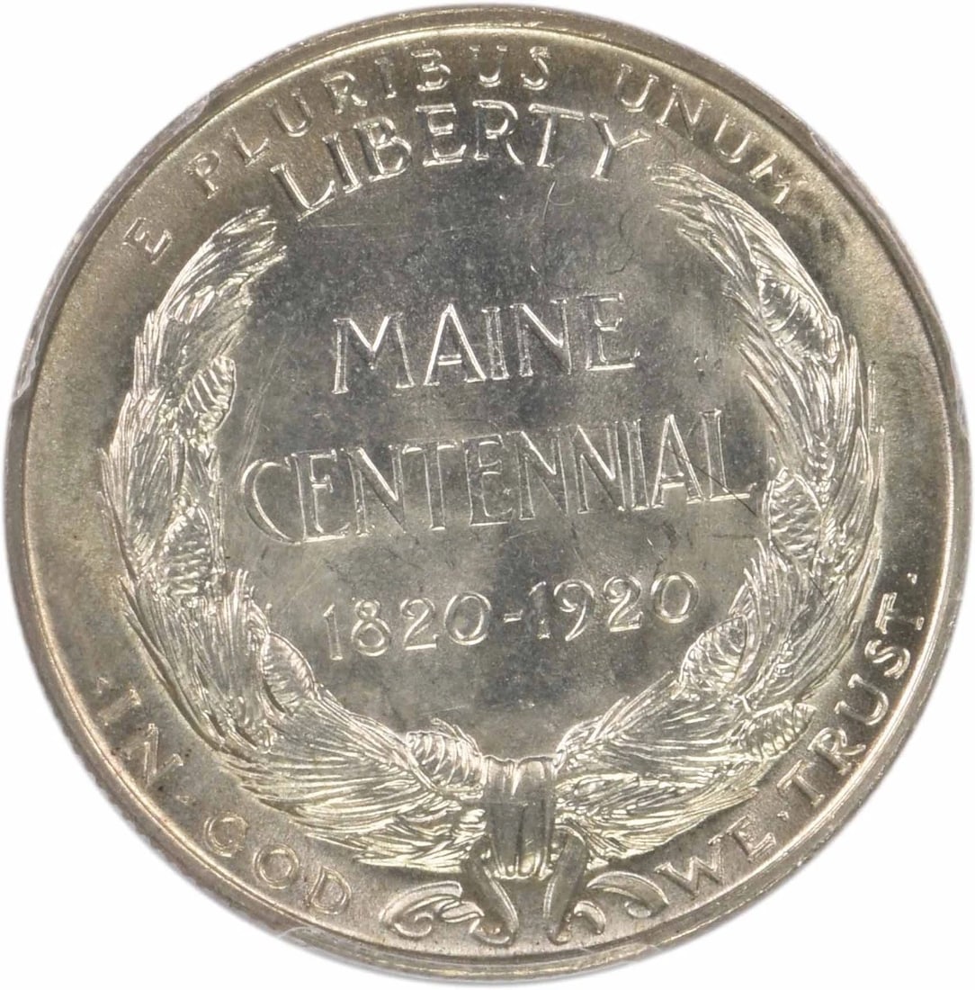 1920 MAINE COMMEMORATIVE SILVER HALF - 2