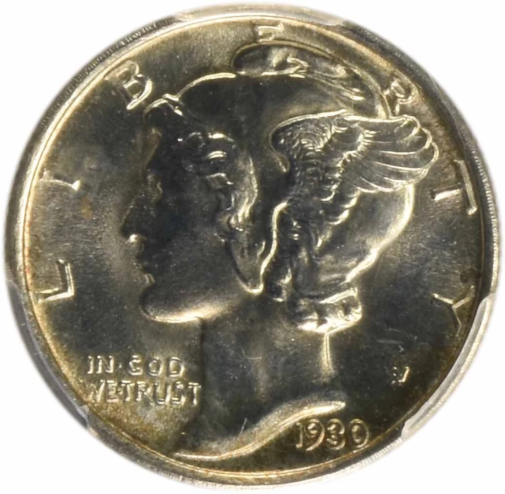 1930-S MERCURY SILVER DIME (1 of 2)