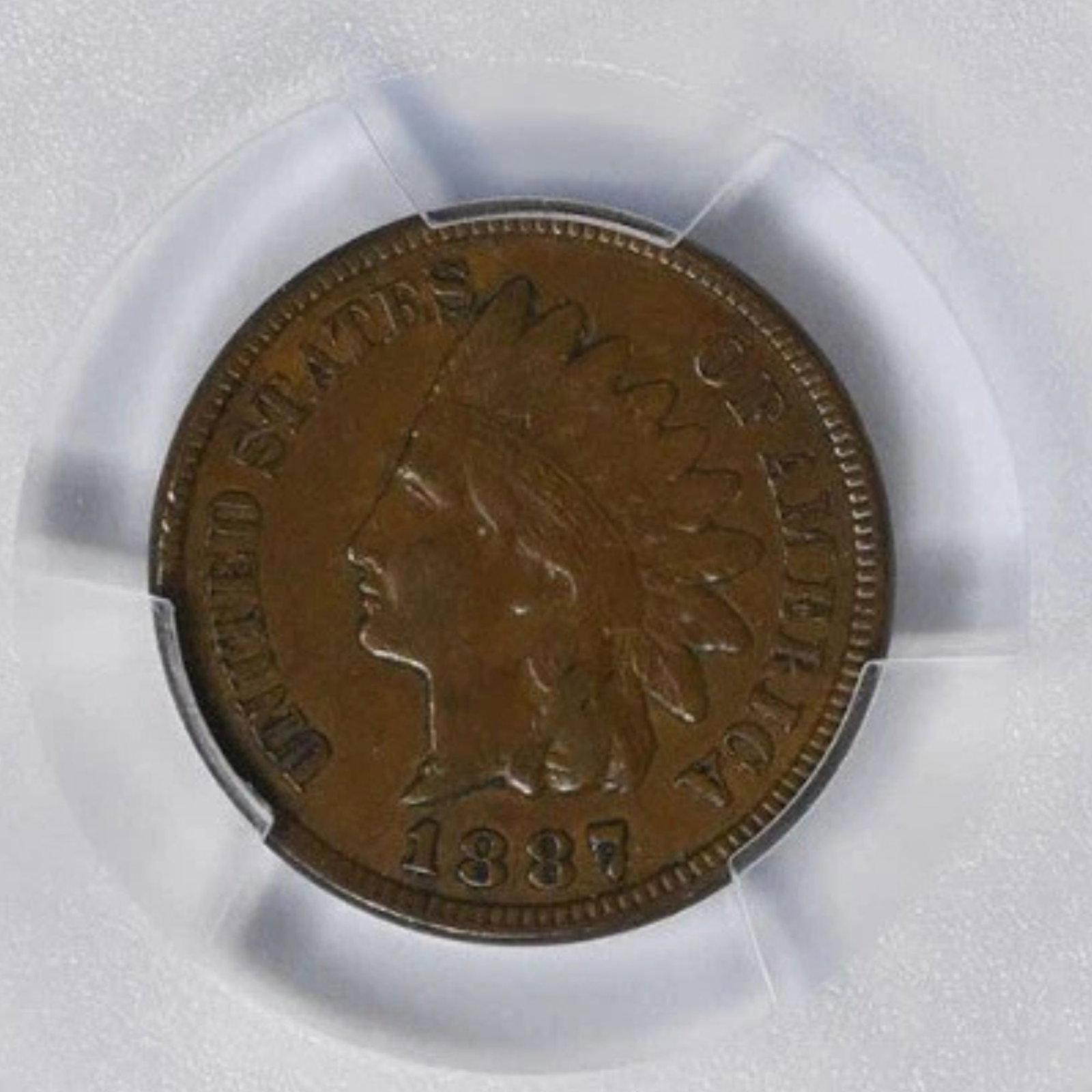 1887 INDIAN CENT: 1887 Indian Cent Year: 1887 Composition: Copper Denomination: Small Cent Country of Origin: United States Accessories: None Accessories Notice: When purchasing pre-owned goods, please refer to the