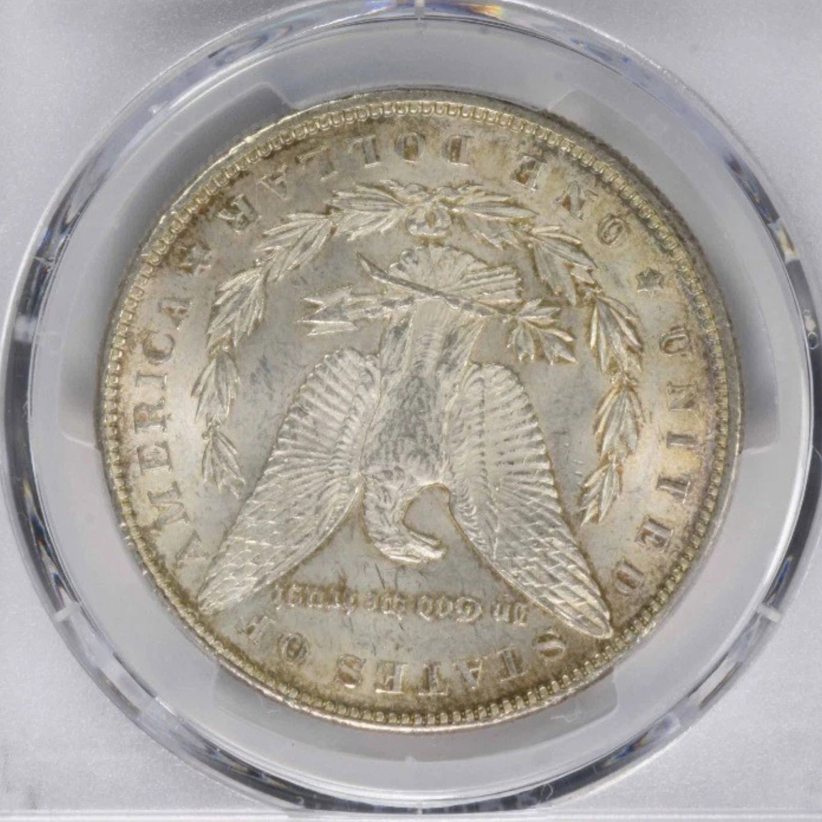 1899 MORGAN SILVER DOLLAR: 1899 Morgan Silver Dollar Year: 1899 Composition: 90% Silver, 10% Copper Denomination: $1 Country of Origin: United States Accessories: None Accessories Notice: When purchasing pre-owned goods,